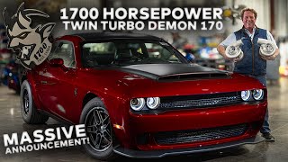 1700 HP TWINTURBO DODGE DEMON 170 ANNOUNCEMENT [upl. by Yalonda237]