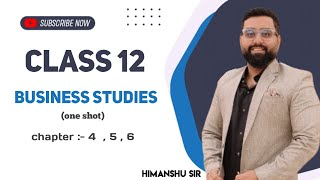 Business Studies  One Shot  Detail Revision  Ch456 [upl. by Sancho331]