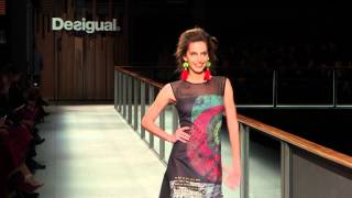 Desigual Barcelona Fashion Week Show Autumn Winter14 with Irina Shayk [upl. by Nnylhsa]