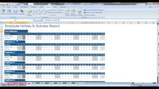Employee Annual Leave amp Sickness Tracker [upl. by Tudela]