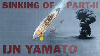 Sinking of Battleship Yamato Part II Animated 1945 [upl. by Absa]