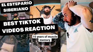 Drummer Reacts To EL ESTEPARIO SIBERIANO  BEST TIKTOK VIDEOS  COLLAGE [upl. by Naryt]