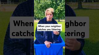 when youre caught littering 😂 funny comedy skit [upl. by Nylahsoj679]