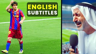 When MESSI made an Arab Commentator cry  HE WAS ONLY 23 [upl. by Llerrahs]