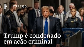 Trump se torna 1º expresidente condenado em ação criminal na história dos EUA [upl. by Enaoj]