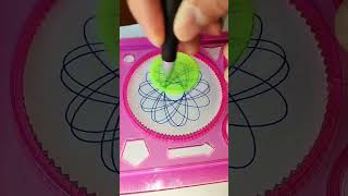 How many rotations did the pen make in total 🤔spirograph spiroglyphics satisfying shorts [upl. by Wolcott2]