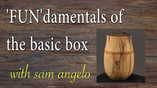 A Stepbystep Process for Turning a Lidded Box Woodturning with Sam Angelo [upl. by Anale]