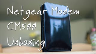 Unboxing Netgear CM500 Modem [upl. by Ylime]