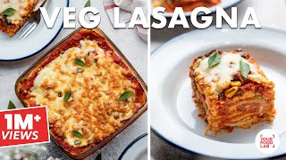 Vegetable Lasagna Recipe  Tasty Veggie Lasagna Recipe [upl. by Strephonn]