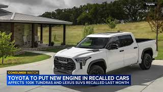 Toyota will put new engines into 100K Tundra trucks and Lexus SUVs after recall [upl. by Swanhilda194]