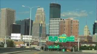 Urban Driving Downtown Minneapolis via I394 [upl. by Linnell]