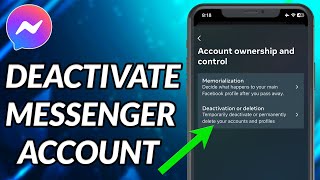 How To Deactivate Messenger Account 2023 [upl. by Adnuahsor418]