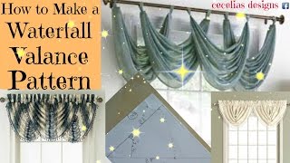 How to make a Waterfall Valance Pattern [upl. by Stallworth]