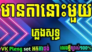 មានតានោះមួយ ភ្លេងសុទ្ធអកកាដង់ cambodia karaoke cover new version on Yamaha PSR s970khmerkaraoke [upl. by Terej]