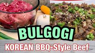 HOW TO MAKE THE BEST BULGOGI AT HOME KOREAN BBQStyle Beef [upl. by Yllime]