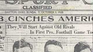 Two minutes of pro football history The NFLs first games [upl. by Shevlo]