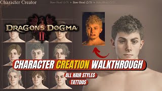 DRAGONS DOGMA 2 character creation walkthrough [upl. by Ikairik]