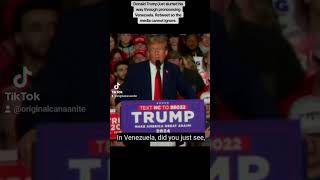 Donald Trump just slurred his way through pronouncing Venezuela Retweet so the media cannot ignore [upl. by Niamor177]