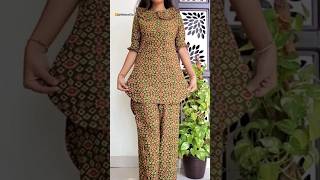 Round collar cotton kurti cutting and stitching Full video on my channel viralshort kurti [upl. by Naic869]