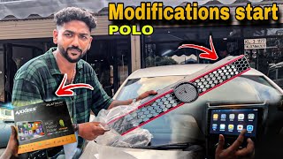 POLO Modifications തുടങ്ങിയാലോ🤩Android sterio installing🤩 [upl. by Gwenni928]