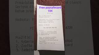 free paysafecard [upl. by Dafna900]