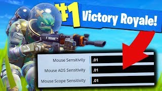 Can You Win With ZERO SENSITIVITY  Fortnite Challenge [upl. by Aurelio]