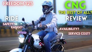 Worlds First CNG Ride Review  Only Review You Need Freedom 125 [upl. by Placia]