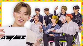 ATEEZ Tests How Well They Know Each Other  Vanity Fair [upl. by Autry]