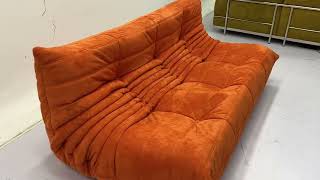 Togo sofa in suede fabric [upl. by Ashmead9]