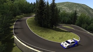 BMW E36 Judd V8 Mod External View  TrentoBondone Hillclimb  Assetto Corsa Hotlap [upl. by Nertie]