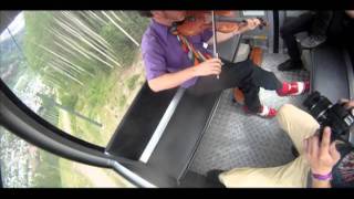 Casey Driessen Fiddling amp Singing on a Gondola [upl. by Soni957]