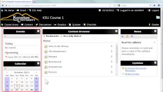 KSU Desire2Learn Student Overview [upl. by Hardunn452]