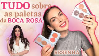 Resenha COMPLETA das paletas de ILUMINADOR CONTORNO E BLUSH da BOCA ROSA BEAUTY  Bianca Andrade [upl. by Eniamor]