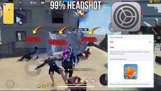 Free Fire iPhone Best Settings for 97 Headshot Rate  Iphone dpi free fire [upl. by Crespi]