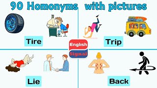 Level Up Your Vocab  List of 90 Homonyms  One Word Two Meaning English Homonyms [upl. by Odnaloy]