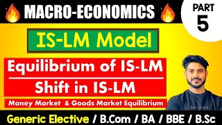 ISLM equilibrium  shift in ISLM Curve Macroeconomics  GE BCom BA Bsc DU Sem2 [upl. by Lleddaw702]