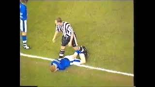 Alan Shearer booting Neil Lennon in the face [upl. by Sola]