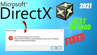 Please refer to DXErrorlog and DirectXlog in your Windows folder to determine problem  DirectX [upl. by Musette]