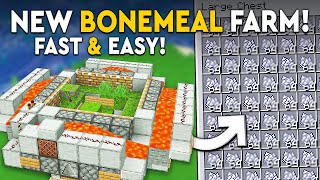 Minecraft Bone Meal Farm Tutorial  Self Sustaining  5000 PH [upl. by Oetam]