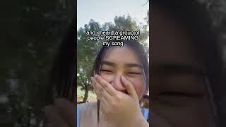 omg I caught ppl singing my song at the park [upl. by Narej]