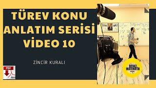 Türev Konu Anlatım Serisi Video 10 Zincir Kuralı ileTürevi [upl. by Ennylhsa383]