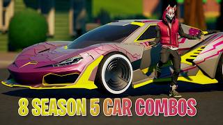 8 SEASON 5 THEMED CAR COMBOS  Fortnite [upl. by Phaidra]