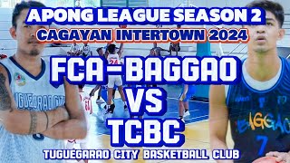 FCABAGGAO VS TCBC  CAGAYAN INTERTOWN APONG LEAGUE 2024 [upl. by Onidranreb]