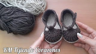 BOTITAS PARA BEBÉ EN CROCHET [upl. by Rabiah]