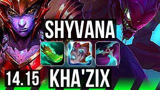 SHYVANA vs KHAZIX JGL  Rank 1 Shyvana 66 winrate 626  EUNE Challenger  1415 [upl. by Samella]