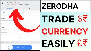 How to do Currency Trading in Zerodha Kite  Forex Trading Live in Zerodha [upl. by Ecinnej]