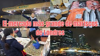 El mercado más grande de mariscos de Londres Billingsgate Market🍤🦐🐟🐡 [upl. by Sumetra]