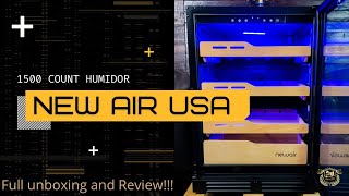 Newair 1500 Count Electric Cigar Humidor  Review [upl. by Sivart542]