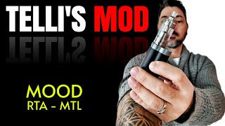 MOOD RTA MTL di Tellis Mod  Atomizzatore Rigenerabile [upl. by Aidnis]