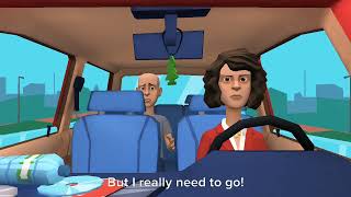 Classic Caillou Misbehaves On The Way to See Kung Fu Panda 4Grounded Gets a Whooping [upl. by Bringhurst]